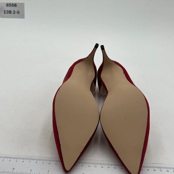 FSJ Red Stain Pointed Toe Dress Shoes D'Orsay High Heels Sexy Formal Pumps - Picture 6 of 7